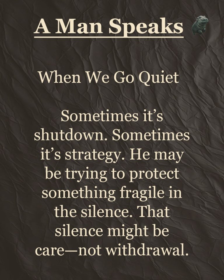 Not all silence is distance.