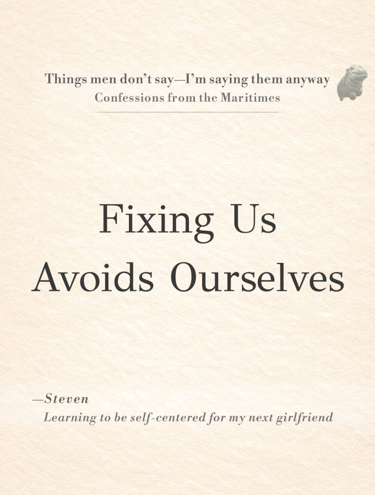 Sometimes ‘Working on us’ is Just Avoiding Yourself